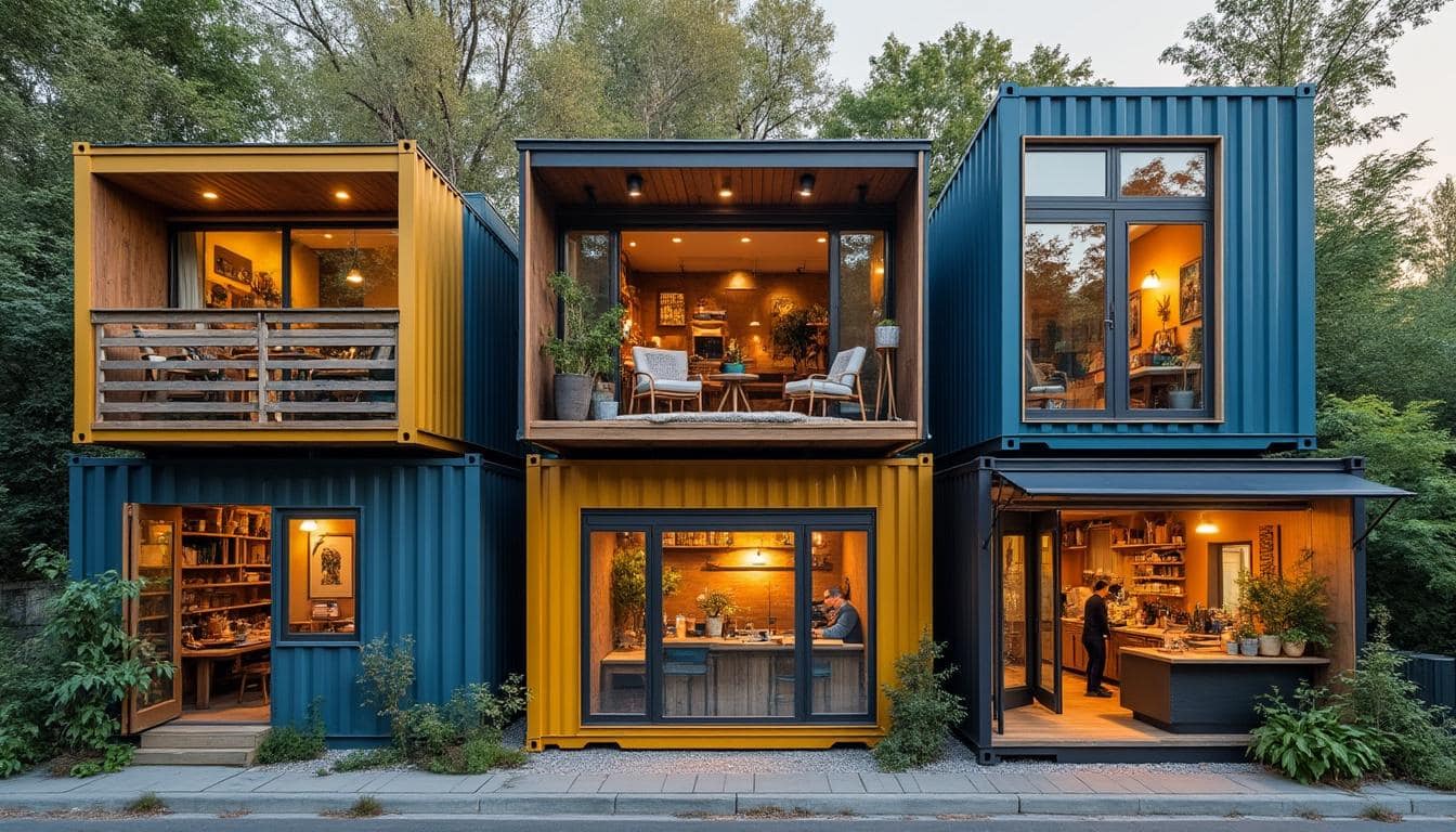 Illustration: Les différents types de conteneurs aménagés et leurs usages variés