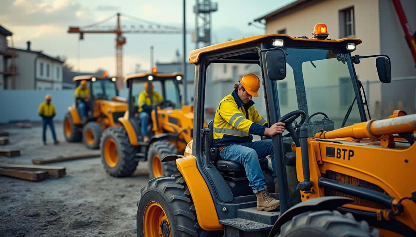 Illustration: Les catégories principales du CACES pour les engins de chantier