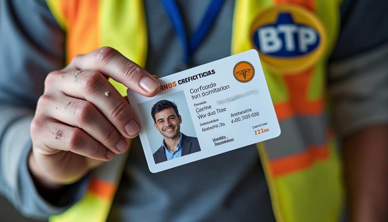 Carte d’identification professionnelle BTP : guide complet et sécurité chantier