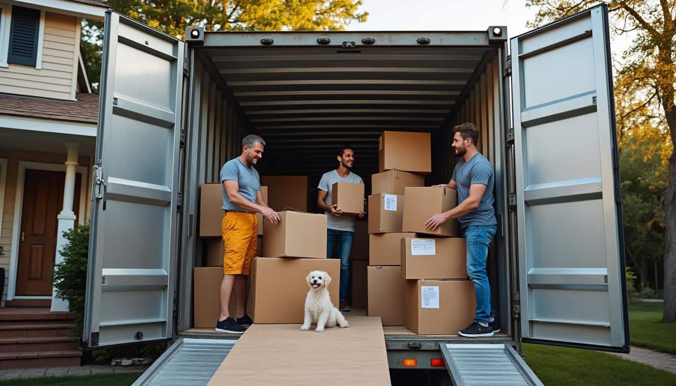 Illustration: Comprendre le fonctionnement d’un déménagement avec un conteneur