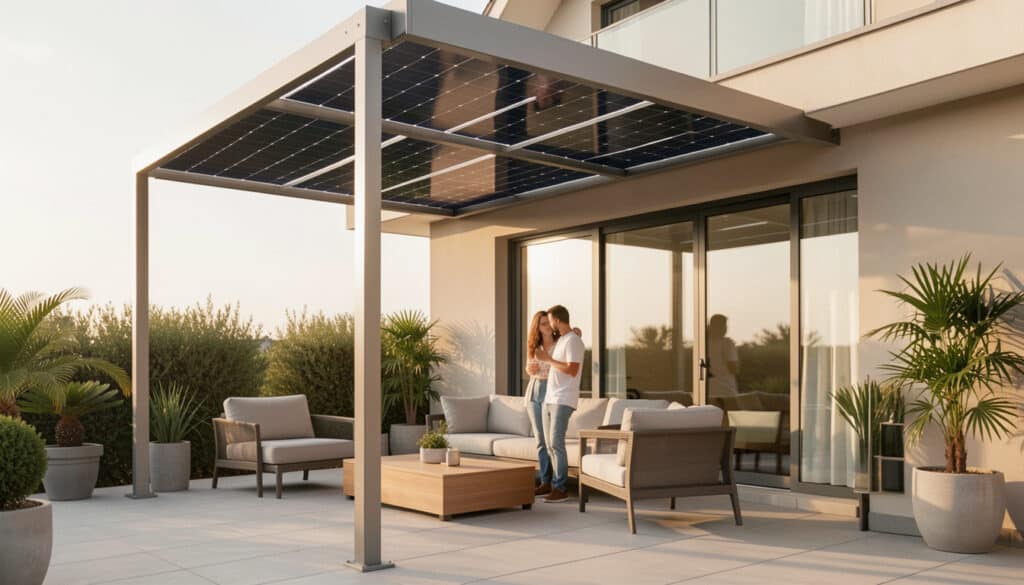 Pergola solaire : fonctionnement, prix et avantages